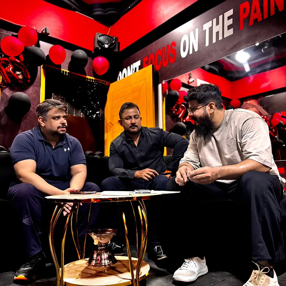 The judges' table